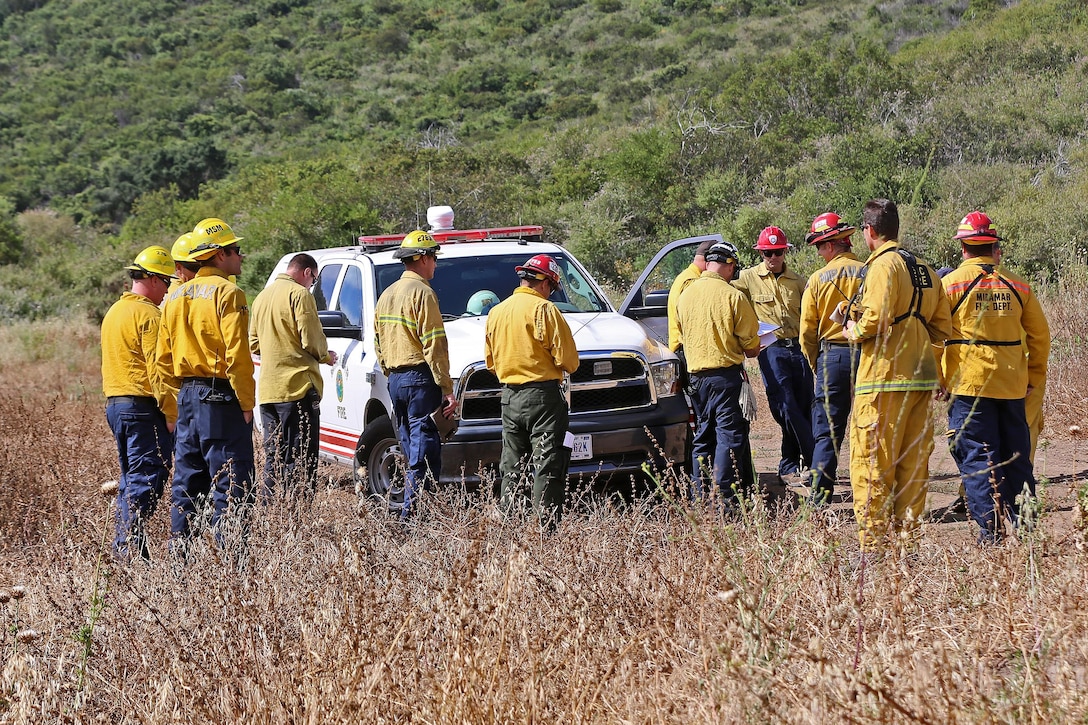 CAMP PENDLETON, Calif. – The Camp Pendleton fire Department conducted a hazard reduction burn here, May 21. The hazard reduction burn was conducted to improve firefighter and public safety, protect property and minimize smoke impacts in the 52 Area, San Clemente and the I-5 Freeway. The burn aims to protect base property and the natural habitat by decreasing the possibility of human caused ignitions and limiting the severity and size of potential wildfires.