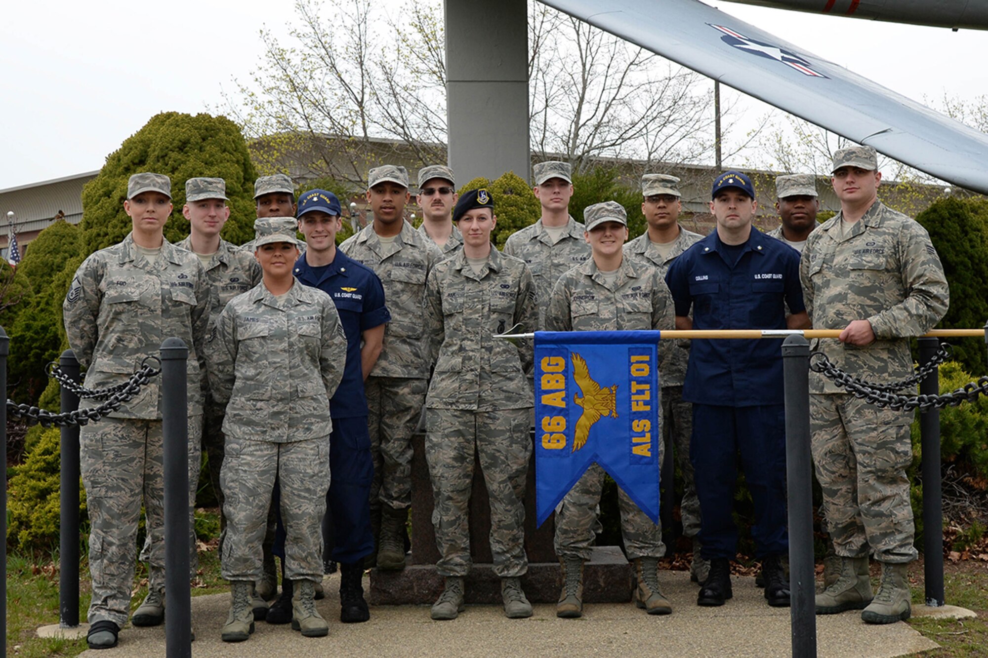Ten U.S. Air Force senior airmen and two U.S. Coast Guard petty officers recently completed the first step in their professional military education after finishing Airman Leadership School May 20 following a graduation ceremony at the Minuteman Commons. (U.S. Air Force photo by Linda LaBonte Britt)