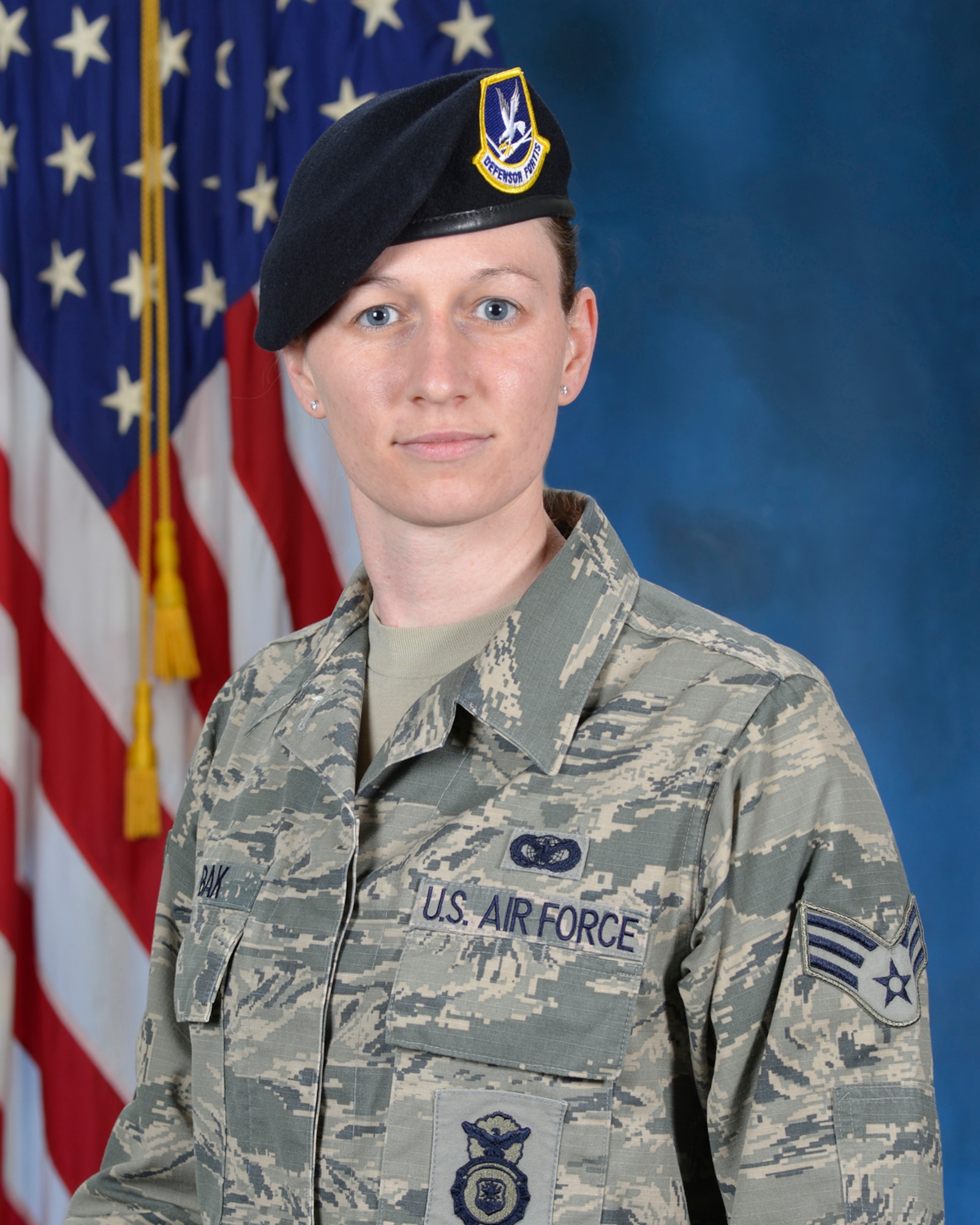 Senior Airman Melissa L. Bak, 66th Security Forces Squadron, Hanscom AFB, Mass. (U.S. Air Force photo by Linda LaBonte Britt)
