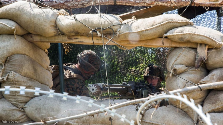 Marines with 2nd Law Enforcement Battalion provide security at a vehicle check point during MEFEX 16 at Marine Corps Base Camp Lejeune, N.C., May 16, 2016. MEFEX 16 is a command and control exercise conducted in a simulated deployed environment designed to synchronize and bring to bear the full spectrum of II Marine Expeditionary Force's C2 capabilities in support of a Marine Air-Ground Task Force. Conducting exercises of this nature ensures II MEF remains ready to provide the Marine Corps with an experienced staff capable of integrating with international allies and partner nations in a combined joint task force, charged with accomplishing a wide range of military operations. 