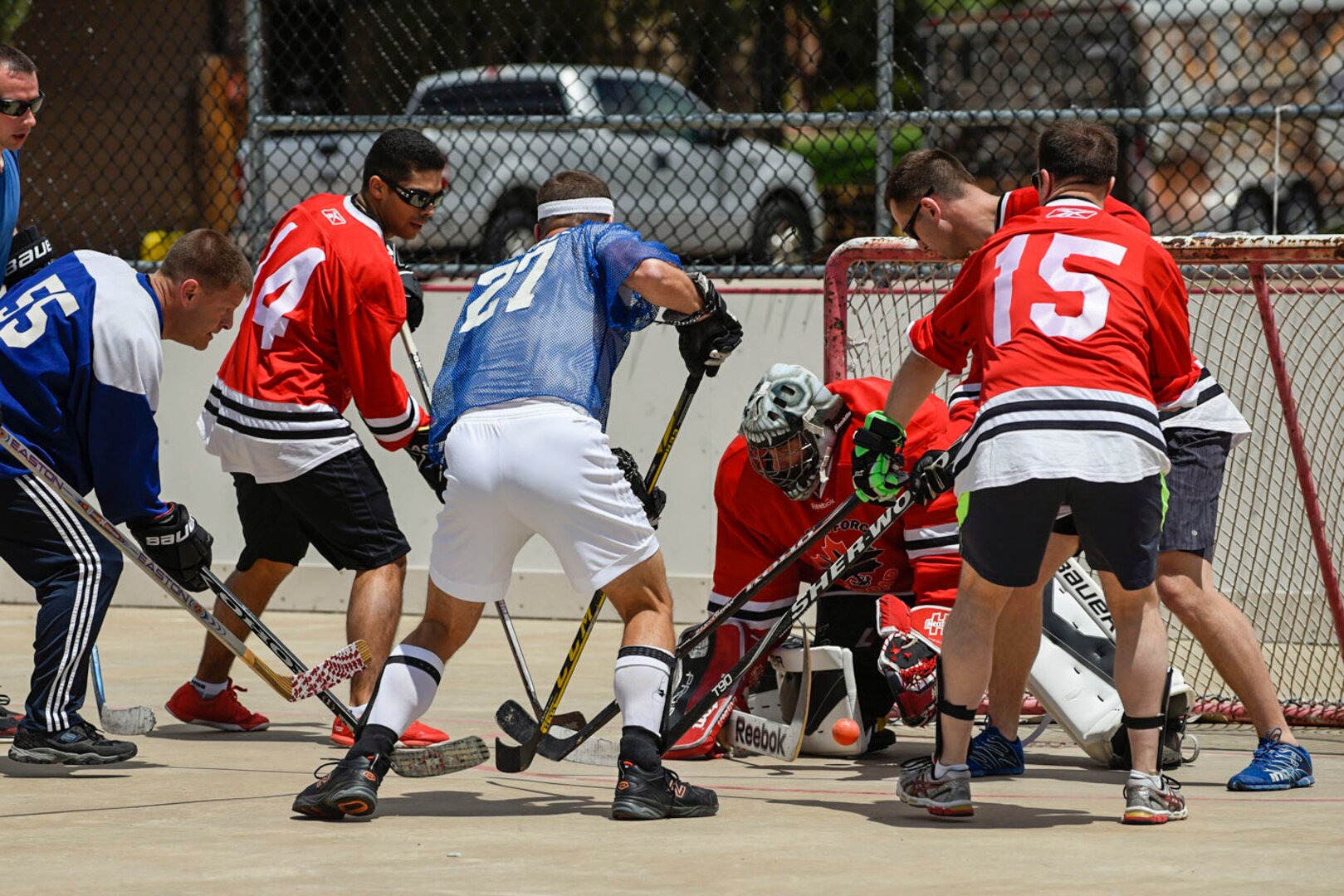 U.S. takes on Canada in 3rd Annual Ball Hockey Tournament > Space Base