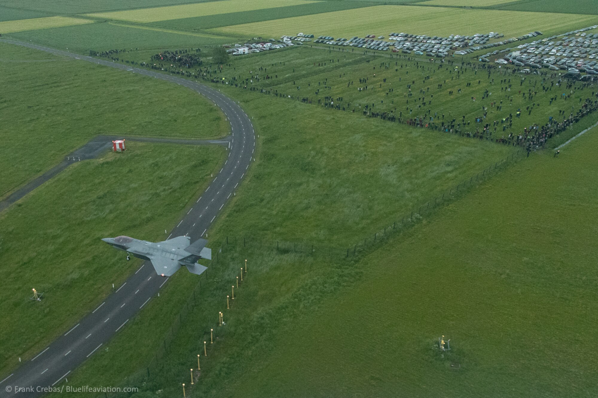 Two F-35A Lightning IIs travel to Leeuwarden Air Base in the Netherlands May 23, 2016.