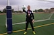 Senior Airman Kerry Segebart, 27th Special Operations Medical Support Squadron unit deployment manager, stands in his team uniform wearing a gold medal that came with a victory over the All-Armed Forces Championship tournament last month, May 19, 2016, at Cannon Air Force Base, N.M. Segebart attended an invitational soccer camp to make the Air Force team this past April, and was among the 18 selected for the team. (U.S. Air Force photo/Staff Sgt. Alexx Pons)