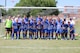 Members of the Air Force soccer team with their gold medals after winning the 2016 Armed Forces Men’s Soccer Championship at Fort Benning, Ga., May 13, 2016. Air Force prevailed in their rematch against Navy 3-2 on May 13 to capture the gold after a weeklong tournament at Fort Benning. (Courtesy photo/Steven Dinote)