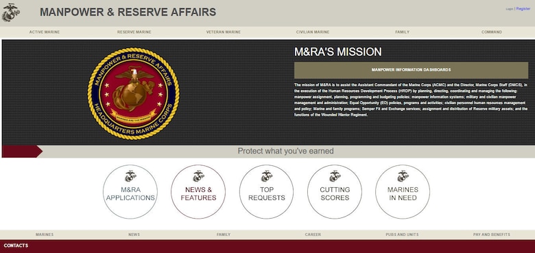 Manpower and Reserve Affairs has created a new design for their website to make it more user-friendly, putting thousands of pages of information at users' fingertips.