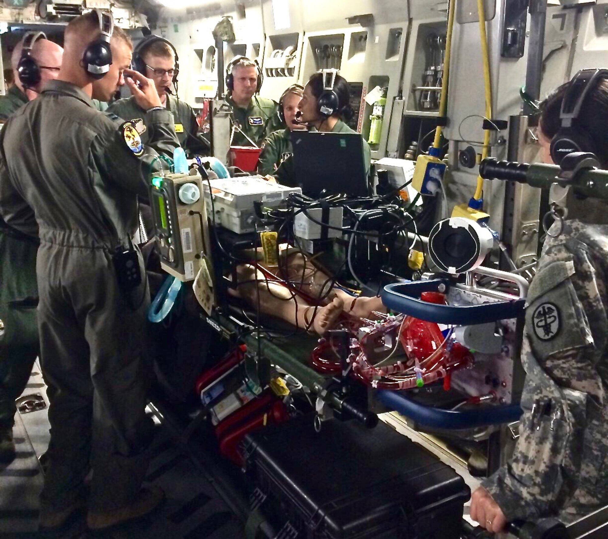 The 934th CCATT spent three days participating in a MedBeach Exercise at Patrick AFB, Florida. The team provided high fidelity simulated critical care training for CCATT teams from around the Air Force including active duty, reserve and national guard. The wing's SimMan3G is a unique asset that allows for inflight critical care training only provided by the 934th CCATT