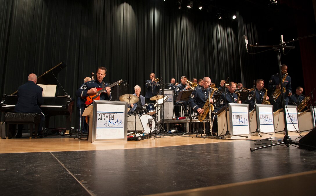 On a recent community relations tour with the Airmen of Note, 11th OG Commander, Colonel Jon Julian shared the Air Force message with the community prior to each performance
