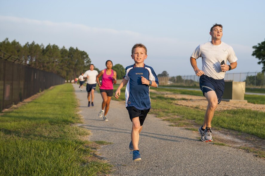 Participants run during a Memorial Day 5k/10k, May 26, 2016, at Moody Air Force Base, Ga. Memorial Day is a federal holiday, which honors fallen members of the United States Armed Forces. (U.S. Air Force photo by Airman 1st Class Lauren M. Hunter/Released)