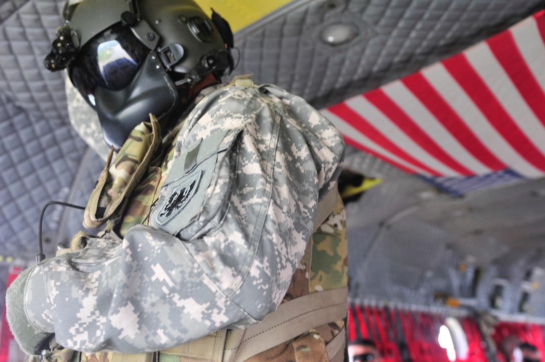 A joint aviation exercise between Army Reserve, active duty and National Guard soldiers in the District of Columbia at Fort Belvoir’s Davison Army Airfield Wednesday, May 25th 2016. This was the first multi-day, multi-component contingency mission exercise held in recent history. Refueling, sling load and hoist operations as well as a mixed multi-ship formation flight over D.C. involving Army Reserve CH-47 “Chinooks”, active duty UH-60 “Black Hawks,” National Guard LUH-72 “Lakotas”, and an Air Force UH-1 “Huey” showcase the Total Army’s ability to support the National Defense Strategy and Army commitments at home and around the world. (Photo by Capt. Xeriqua Garfinkel, U.S. Army Reserve/Released)