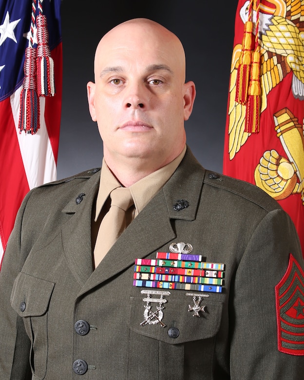Sergeant Major Matthew A. Putnam, 2nd Marine Regiment sergeant major
