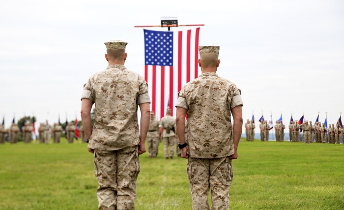 Col. Michael L. Carter assumed command of Chemical Biological Incident Response Force (CBIRF), U.S. Marine Corps Forces Command (MARFORCOM),  from Col. Stephen E. Redifer during a change of command ceremony aboard Naval Support Facility Indian Head, Md., May 18, 2016. Carter thanked Redifer for his outstanding work with CBIRF and said he was thankful for the opportunity to take command of the Nation’s premier chemical, biological, radiological, nuclear and high-yield explosives (CBRNE) consequence management and incident response force in readiness. (U.S. Marine Corps by Sgt. Jonathan S. Herrera/Released)