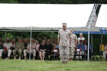 Col. Michael L. Carter assumed command of Chemical Biological Incident Response Force (CBIRF), U.S. Marine Corps Forces Command (MARFORCOM),  from Col. Stephen E. Redifer during a change of command ceremony aboard Naval Support Facility Indian Head, Md., May 18, 2016. Carter thanked Redifer for his outstanding work with CBIRF and said he was thankful for the opportunity to take command of the Nation’s premier chemical, biological, radiological, nuclear and high-yield explosives (CBRNE) consequence management and incident response force in readiness. (U.S. Marine Corps by Sgt. Jonathan S. Herrera/Released)