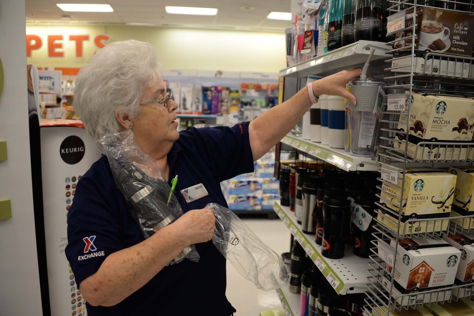 For nearly 50 years, Jene Myers has been a fixture at the Sheppard Air Force Base Exchange, working mostly behind the scenes to ensure Airmen, families and retirees are taken care of.(U.S. Air Force photo/Senior Airman Robert L. McIlrath)