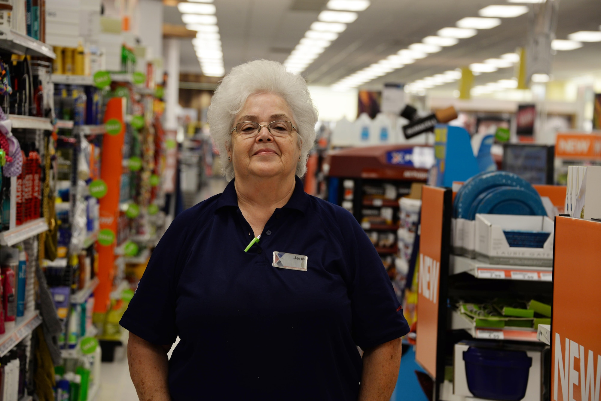 For nearly 50 years, Jene Myers has been a fixture at the Sheppard Air Force Base Exchange, working mostly behind the scenes to ensure Airmen, families and retirees are taken care of. (U.S. Air Force photo/Senior Airman Robert L. McIlrath)