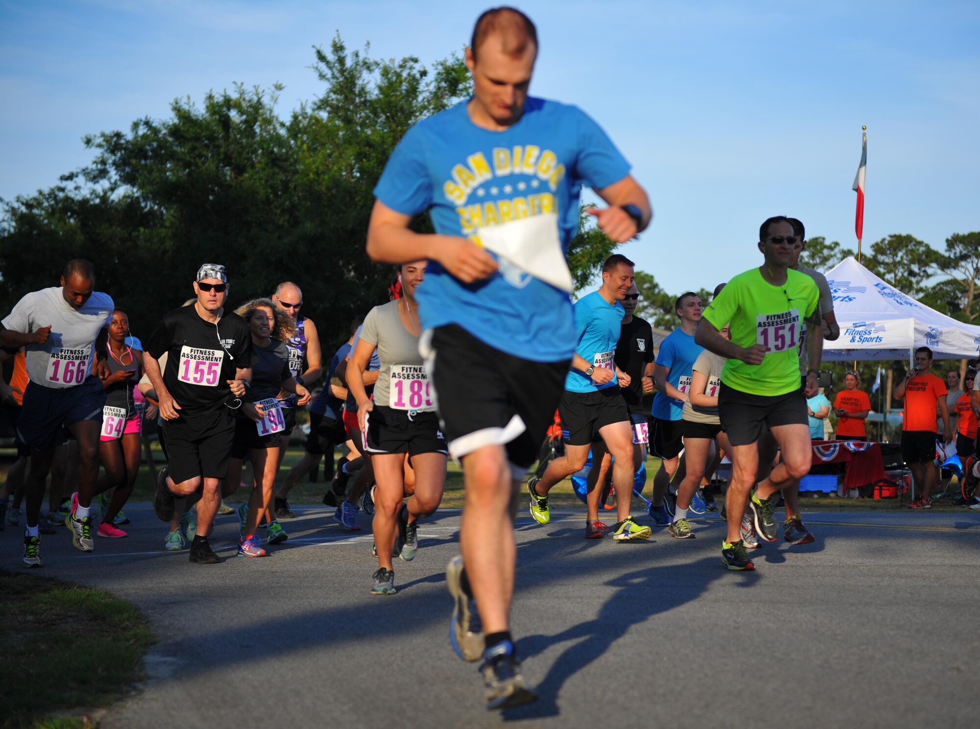 Air Commandos and family members participate in the Run to Honor event at Hurlburt Field, Fla., May 25, 2016. More than 460 members participated during the Run to Honor and Gold Star Mothers plaque dedication ceremony that culminated in a tribute to Air Force Special Operations Command's fallen Air Commandos. (U.S. Air Force photo by Airman 1st Class Joseph Pick)