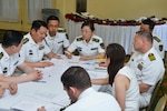 PEARL HARBOR (May 25, 2016) - Military representatives from U.S. Pacific Fleet (PACFLT), U.S. Pacific Air Forces and the People's Republic of China (PRC) People's Liberation Army Navy and Air Force met for the Military Maritime Consultative Agreement (MMCA), from May 24-25, at Ford Island. The goal of the two-day talks was to strengthen ties through open communication between U.S. and PRC naval and air forces and to improve operational safety in the air and maritime environments. 