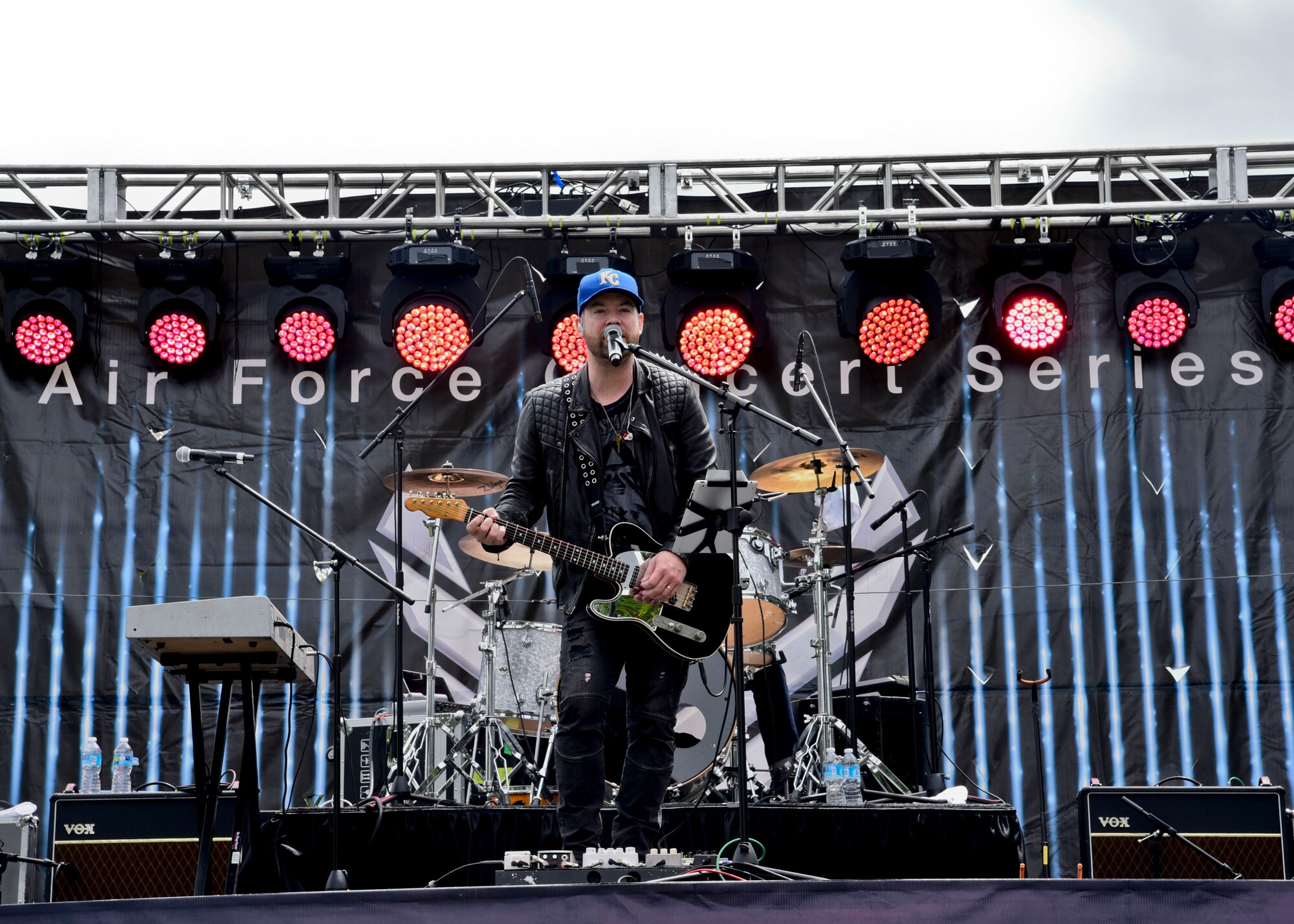 David Cook, American Idol winner, performs a free concert May 26, 2016 at Fairchild Air Force Base, Wash. Fairchild is one of 16 military installations Cook will be playing at during his 2016 tour, spanning from May to September. (U.S. Air Force photo/Airman 1st Class Taylor Bourgeous)