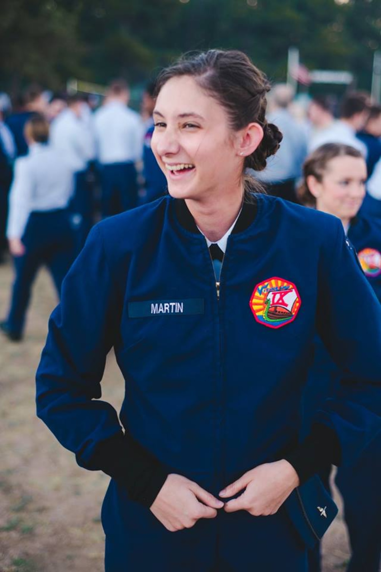 Cadet 2nd Class Emily Martin, 21, is the operations NCO for Cadet Squadron 09 at the U.S. Air Force Academy. She's a political science major at the Academy and will graduate in 2017. Martin is from Gilbert, Arizona. (U.S. Air Force photo)   