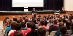 DLA Distribution commander Army Brig. Gen. Richard Dix met with approximately 300 Penn Manor High School students, during two assemblies, to discuss their futures on May 20.