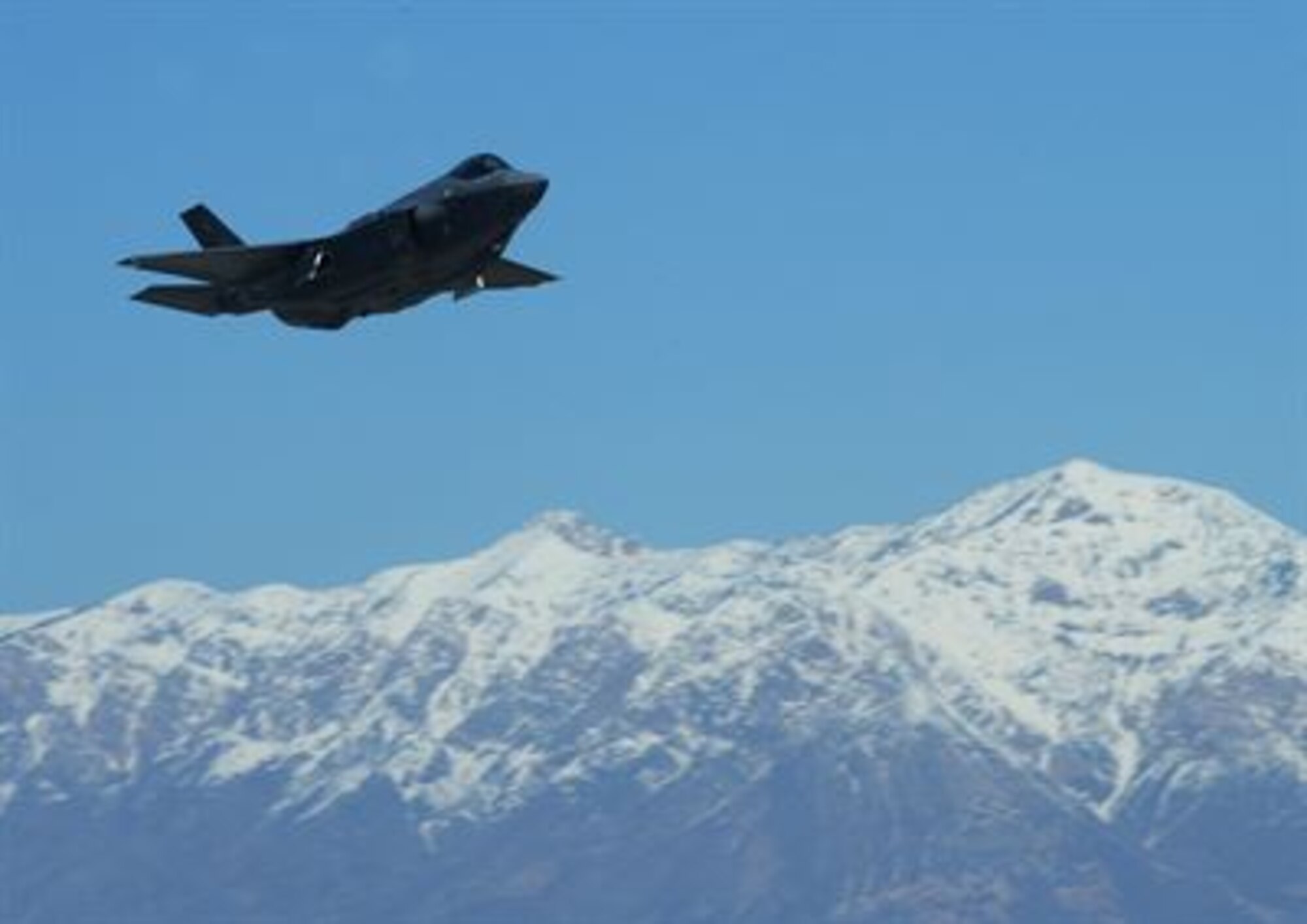 An F-35A Lightning II takes off from Hill Air Force Base, Utah, March 14, 2014. (U.S. Air Force photo/Airman 1st Class Joshua D. King)