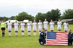 Team USA faces Germany in their opening match of the 2016 Conseil International du Sport Militaire (CISM) World Women's Football Cup in Rennes, France 24 May to 6 June.  