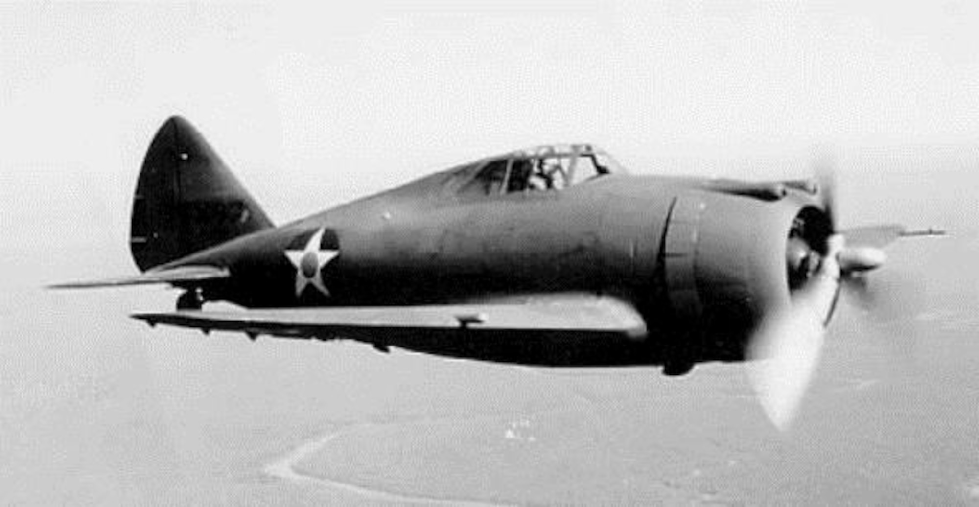 The Republic Aviation Corporation built the P-43 Lancer single-engine pursuit plane for the U.S. Army, which accepted the first examples in 1940.  It was the first fighter type aircraft to be based at Portland Air Base when the 55th Pursuit Group equipped with the type in the spring of 1941, with aircraft coming straight from the Republic production line.  (U.S. Air Force photo)