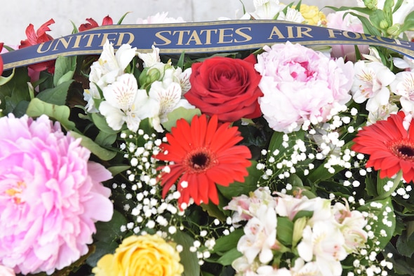 PARIS - U.S. Air Force Airmen from Ramstein Air Base, Germany, commemorate Memorial Day in a ceremony with their French counterparts at the Lafayette Escadrille Memorial, in Marnes-la-Coquette, France, May 28, 2016. (U.S. Air Force photo by Senior Master Sgt. Brian Bahret/Released)