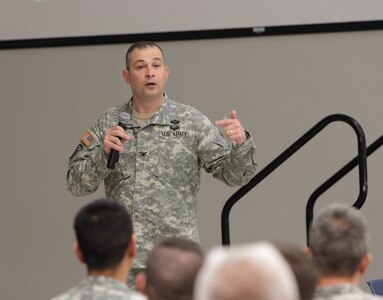 EPLO Group Commander, 76th ORC, Col. Ernest Litynski, briefed the 9th MSC subordinate leadership on DSCA 101 and executed a table top exercise before hurricane season in Hawaii and American Samoa in order to talk through immediate and deliberate response procedures.