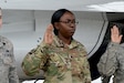 Sgt. Quenisha Gonzales, a Dudley, N.C. native, takes the oath of enlistment during a reenlistment ceremony May 20, 2016 at Shaw Air Force Base, S.C. Lt. Col. Christopher Hammond, commander of the U.S. Air Force Thunderbirds, performed the ceremony during the Shaw Air Expo & Open House.