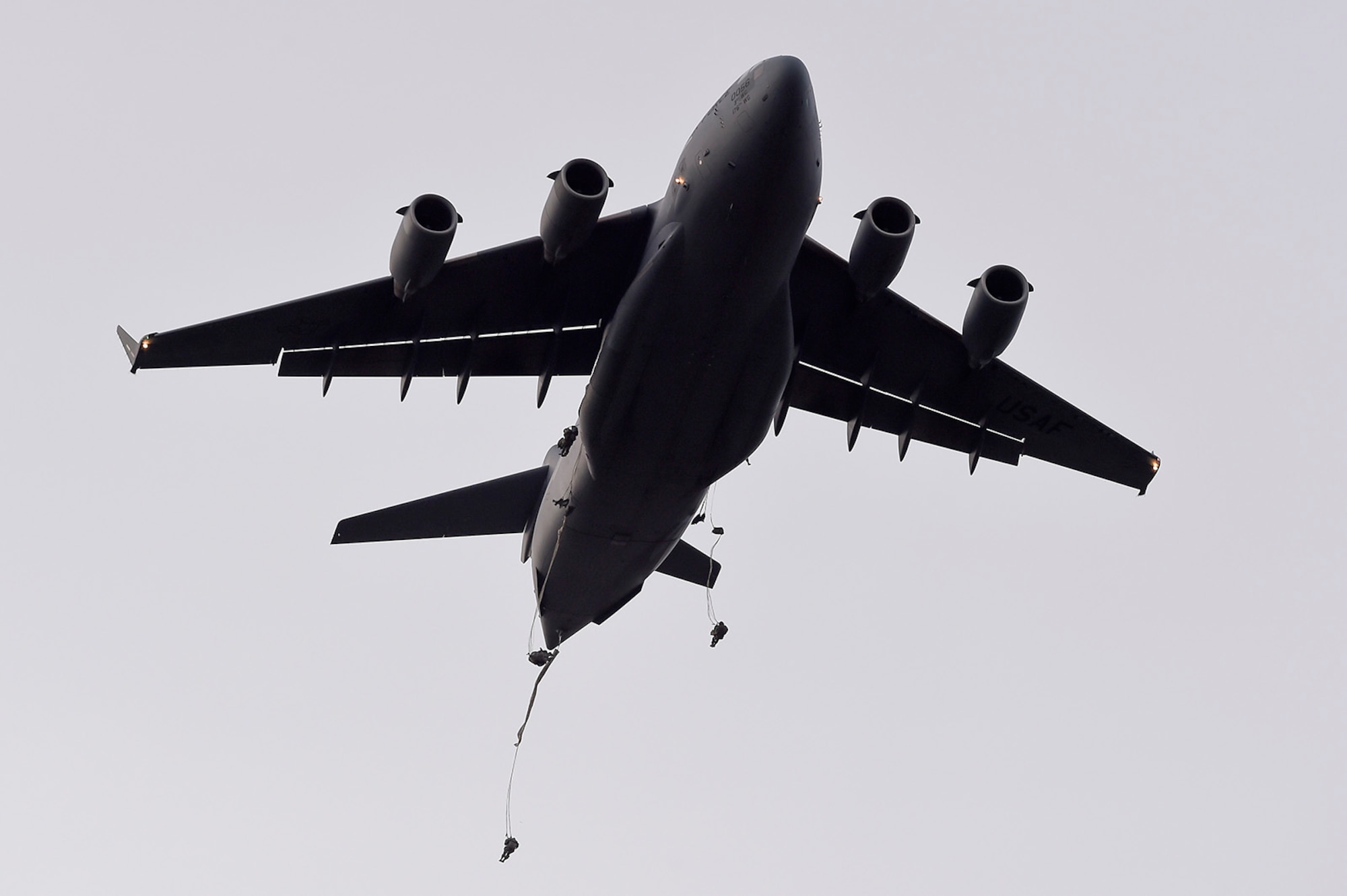 U.S. Army paratroopers assigned to the 1st Battalion, 501st Parachute Infantry Regiment, 4th Infantry Brigade Combat Team (Airborne), 25th Infantry Division, conduct joint airborne and air transportability training (JAATT) at Joint Base Elmendorf-Richardson, Alaska, May 19, 2016. JAATT familiarizes units with establishing drop zones and airfields, as well as proper communication with aircraft supporting resupply missions. The Soldiers of 4/25 IBCT belong to the only American airborne brigade in the Pacific and are trained to execute airborne maneuvers in extreme cold weather/high altitude environments in support of combat, partnership and disaster relief operations. (U.S. Air Force photo by Alejandro Peña)