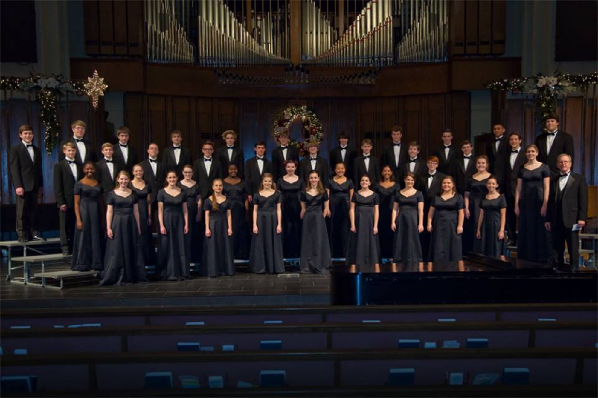DAYTON, Ohio --The Kettering Children's Choir consists of four separate choirs (Chorus, Chorale, Concert Choir, and Cappella). Pictured here is the Cappella Choir. (Photo by Adam Alonzo)