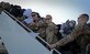 U.S. Airmen assigned to the 20th Fighter Wing board a plane in preparation for deployment at Shaw Air Force Base, S.C., Oct 21, 2016. The Airmen deployed as part of the 20th FW’s mission of providing combat-ready airpower and Airmen to meet any challenge, anytime, anywhere. (U.S. Air Force photo by Airman 1st Class Kelsey Tucker) 