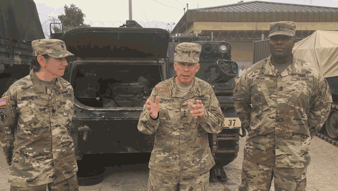 Lt. Gen. Todd Semonite reports from Fort Knox with teh 19th Engineer Battalion, Oct. 27, 2016. Click below to view more...