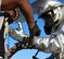 Two 2nd Civil Engineer firefighters suit up before an aircraft live fire burn at Barksdale Air Force Base, La., Oct. 27, 2016. The live fire burns were conducted for two days with different Airmen training each day. (U.S. Air Force photo/Airman 1st Class Stuart Bright)