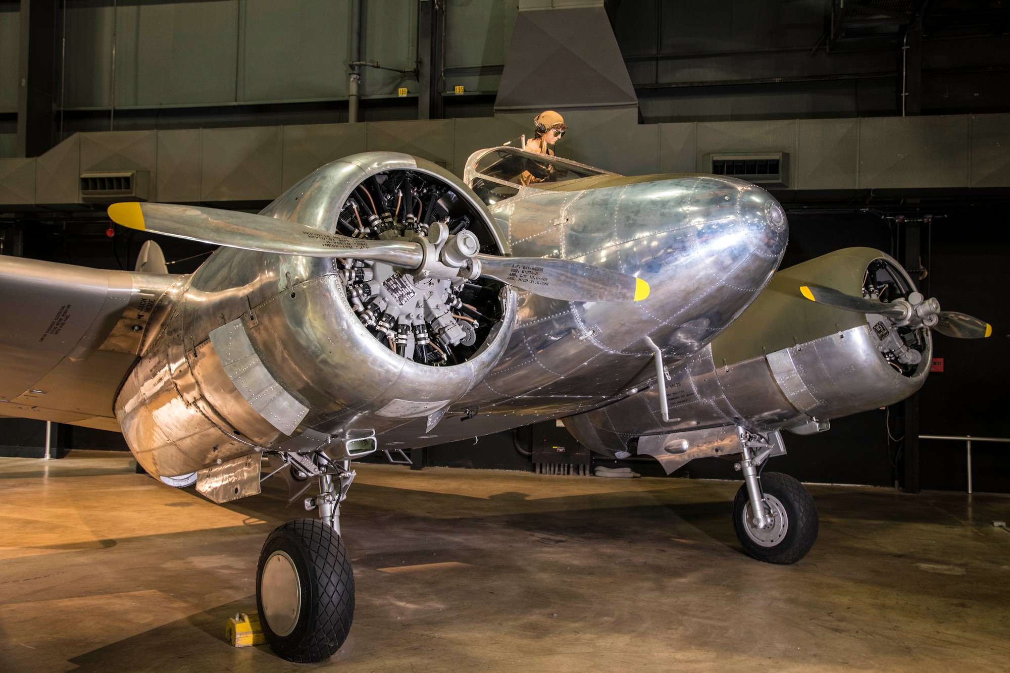 DAYTON, Ohio -- Beech AT-10 Wichita on display in the WWII Gallery at the National Museum of the United States Air Force. (U.S. Air Force photo by Ken LaRock)
