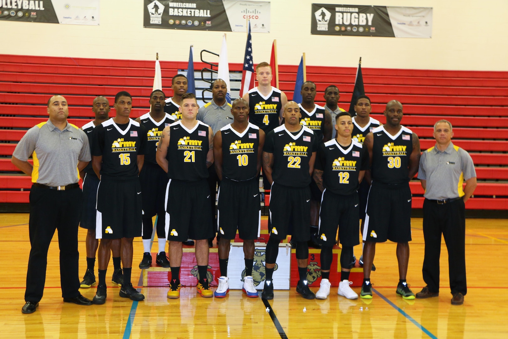 U.S. All-Army Men's Basketball Team.  The 2016 Armed Forces Men's Basketball Championship held at MCB Quantico, Va. from 1-7 November.  The best two teams during the doubel round robin will face each other for the 2016 Armed Forces crown.  