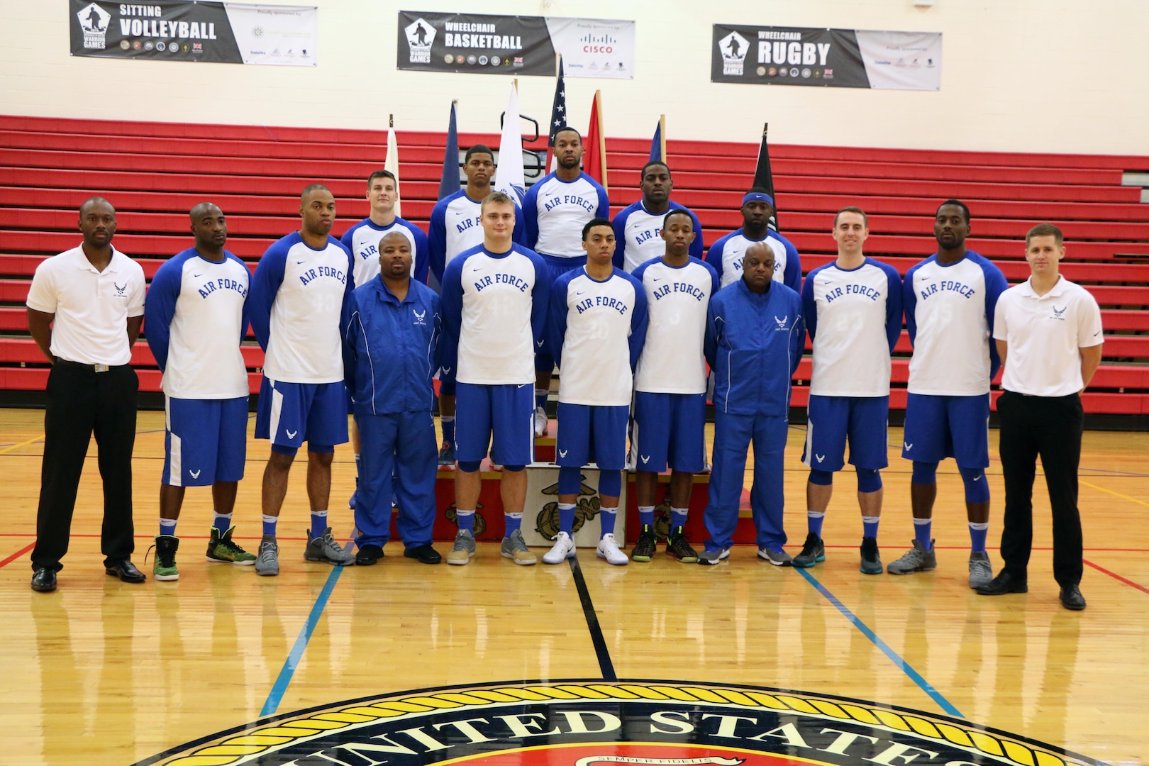 U.S. All-Air Force Men's Basketball Team.  The 2016 Armed Forces Men's Basketball Championship held at MCB Quantico, Va. from 1-7 November.  The best two teams during the doubel round robin will face each other for the 2016 Armed Forces crown.  