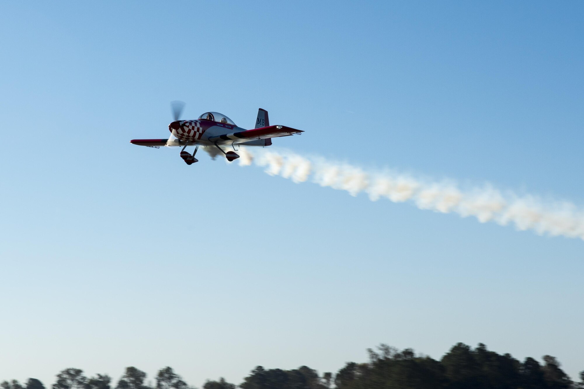 Retired Lt. Col. Bob Ingle, 4th Training Squadron F-15E Strike Eagle subject matter expert, takes off during the annual Scare-a-Controller event, Oct. 29, 2016, at Wayne Executive Jetport in Goldsboro, North Carolina. The purpose of the annual event is to thank air traffic controllers for their role in protecting assets in the skies. (U.S. Air Force photo by Airman Shawna L. Keyes)