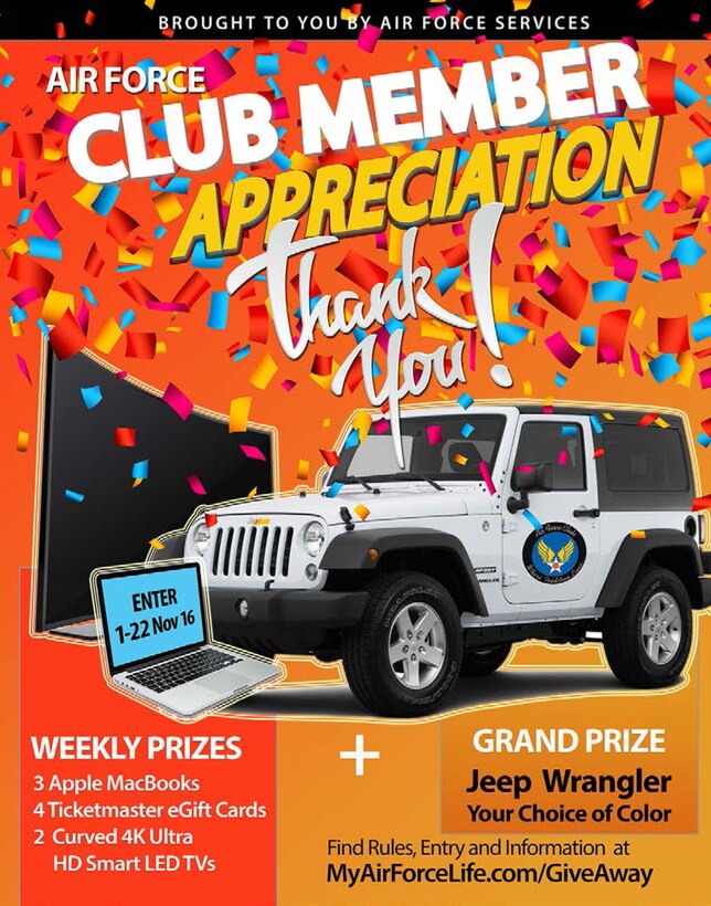 Air Force Club Membership giveaway begins 