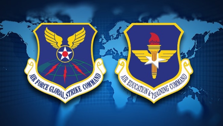 AFGSC and AETC shields