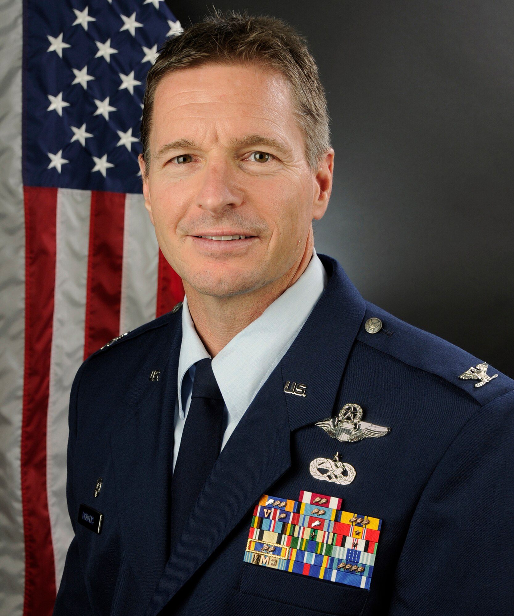 Portrait of U.S. Air Force Col. Scott Bridgers, commander of the 169th Maintenance Group at McEntire Joint National Guard Base, S.C., Oct. 28, 2016. (U.S. Air National Guard photo by Airman 1st Class Megan Floyd)