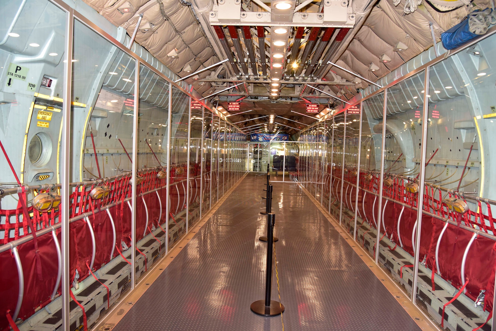 DAYTON, Ohio -- Interior view of the Lockheed C-141C Starlifter "Hanoi Taxi" in the Global Reach Gallery at the National Museum of the United States Air Force. (U.S. Air Force photo by Ken LaRock)