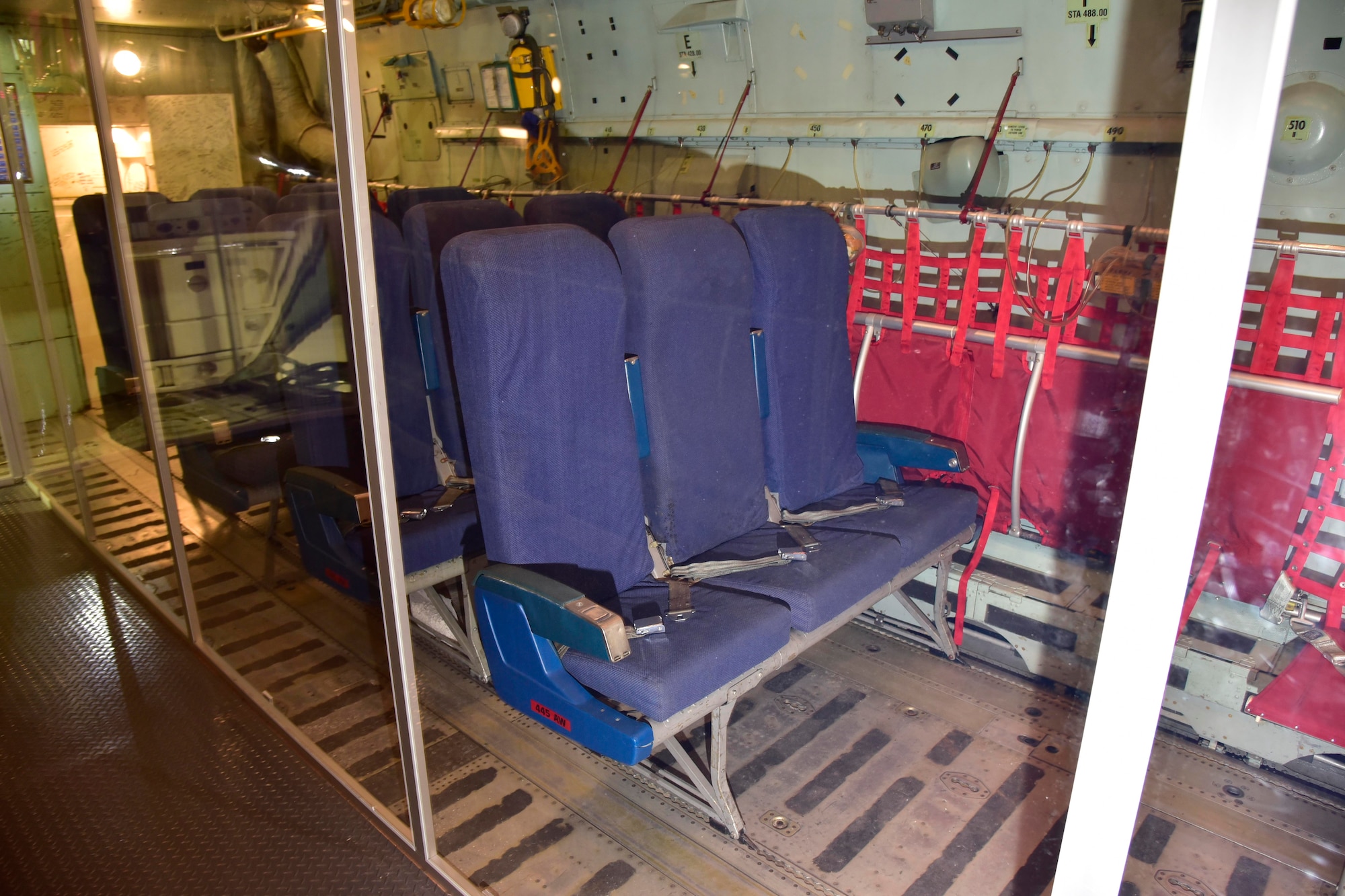 DAYTON, Ohio -- Interior view of the Lockheed C-141C Starlifter "Hanoi Taxi" in the Global Reach Gallery at the National Museum of the United States Air Force. (U.S. Air Force photo by Ken LaRock)