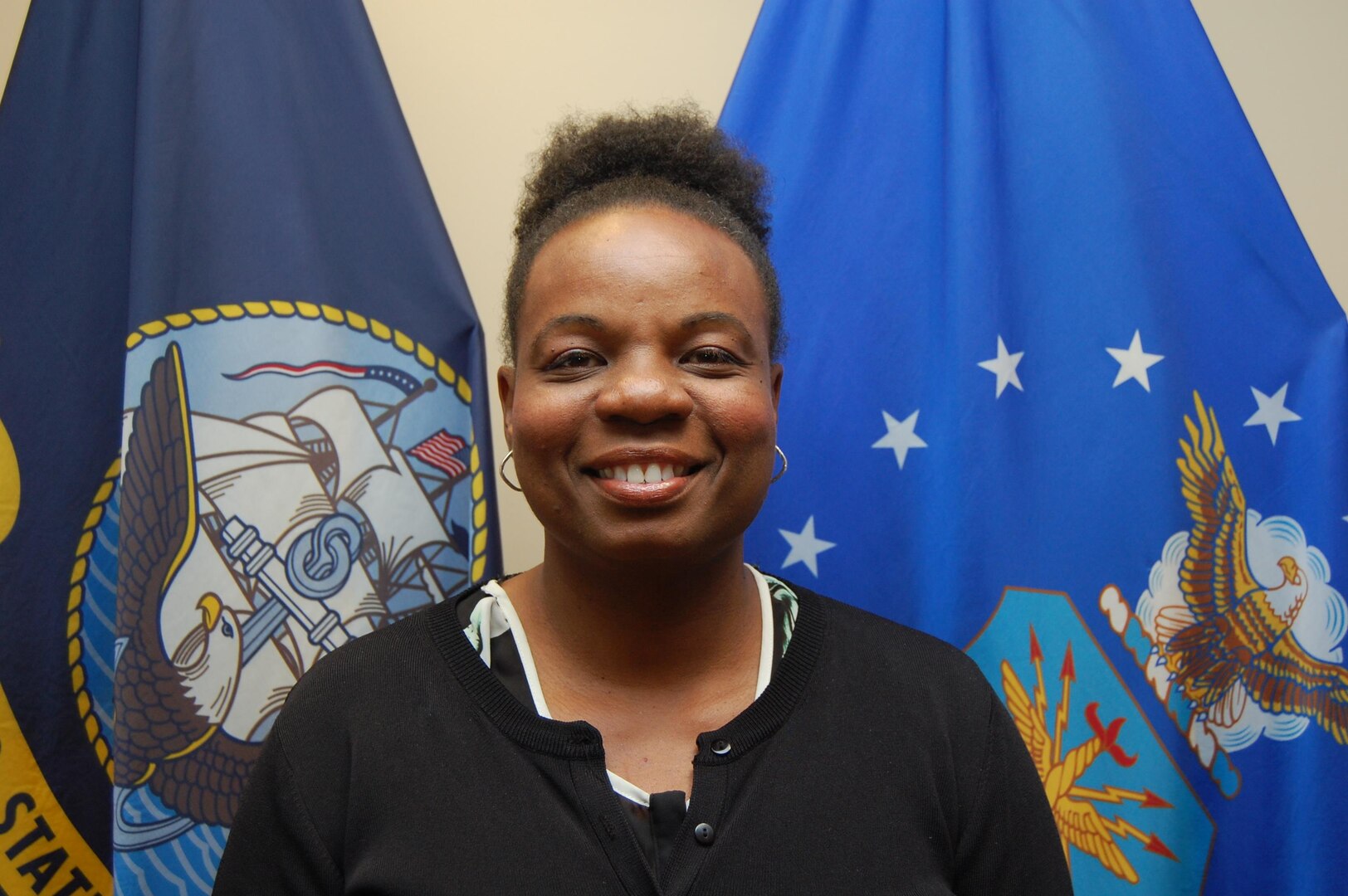 Christal M. Jones is a performance advocate and Defense Finance and Accounting Service liaison at DCMA headquarters. She has been with the agency for seven years. (DCMA photo by Tonya Johnson)

