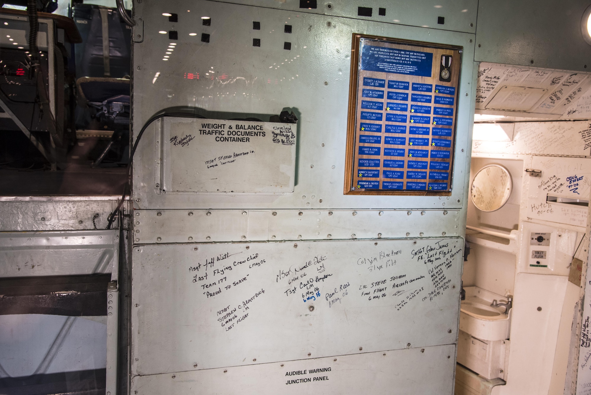 DAYTON, Ohio -- Interior view of the Lockheed C-141C Starlifter "Hanoi Taxi" in the Global Reach Gallery at the National Museum of the United States Air Force. (U.S. Air Force photo by Ken LaRock)