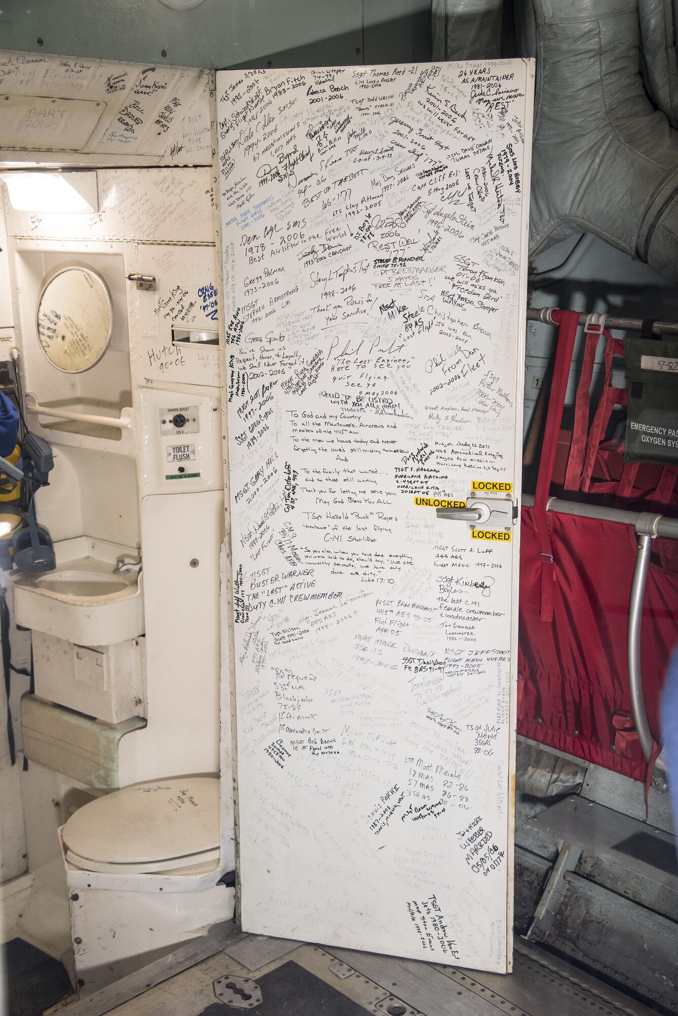 DAYTON, Ohio -- Interior view of the Lockheed C-141C Starlifter "Hanoi Taxi" in the Global Reach Gallery at the National Museum of the United States Air Force. (U.S. Air Force photo by Ken LaRock)