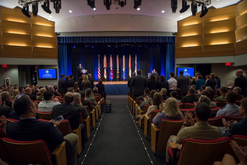 Deputy Defense Secretary Bob Work hosts the 61st Annual Department of Defense Distinguished Civilian Service Awards at the Pentagon, Nov. 3, 2016. DoD photo by Air Force Tech. Sgt. Brigitte N. Brantley