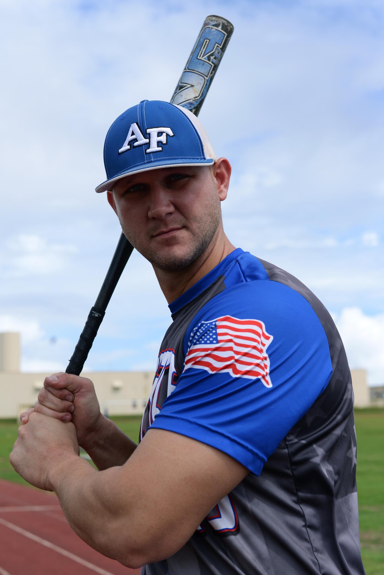 Staff Sgt. Garrett Gapp, 36th Maintenance Squadron, NCO in charge of maintenance flight, poses for a photo Oct. 31, 2016 at Andersen Air Force Base, Guam. Gapp was selected as a member of the All-Air Force Men’s Slow Pitch Softball Team this year. (U.S. Air Force photo by Senior Airman Cierra Presentado/Released)