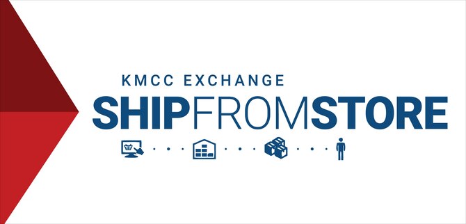 The Kaiserslautern Military Community Center’s ship-from-store program allows KMC members to have their items ordered off shopmyexchange.com shipped from the KMCC. This will significantly shorten the time it takes for customers to receive their products. (Courtesy illustration)