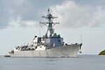 File photo - The San Diego-based guided-missile destroyer USS Sampson (DDG 102) arrives at Joint Base Pearl Harbor-Hickam for a scheduled port visit. USS Sampson departed for an independent seven-month deployment to the Western Pacific Ocean. 